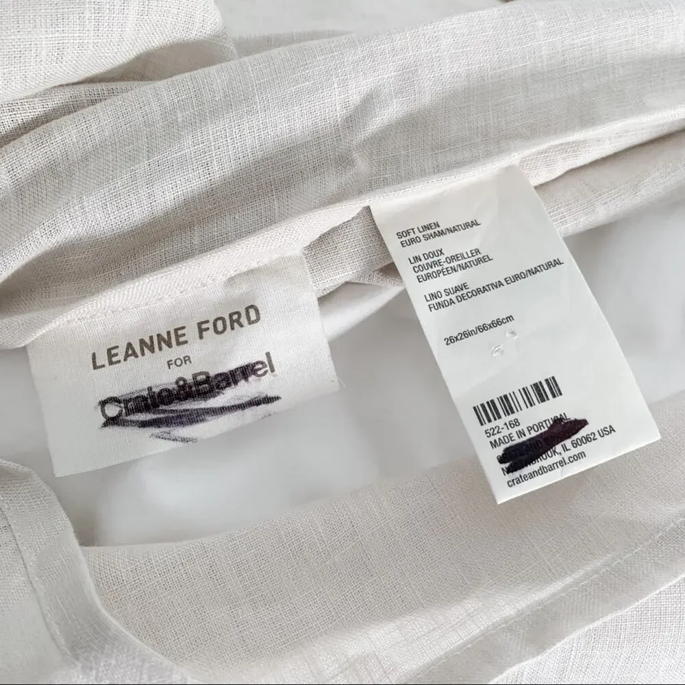 Leanne Ford For Crate & Barrel Soft Linen Euro Sham